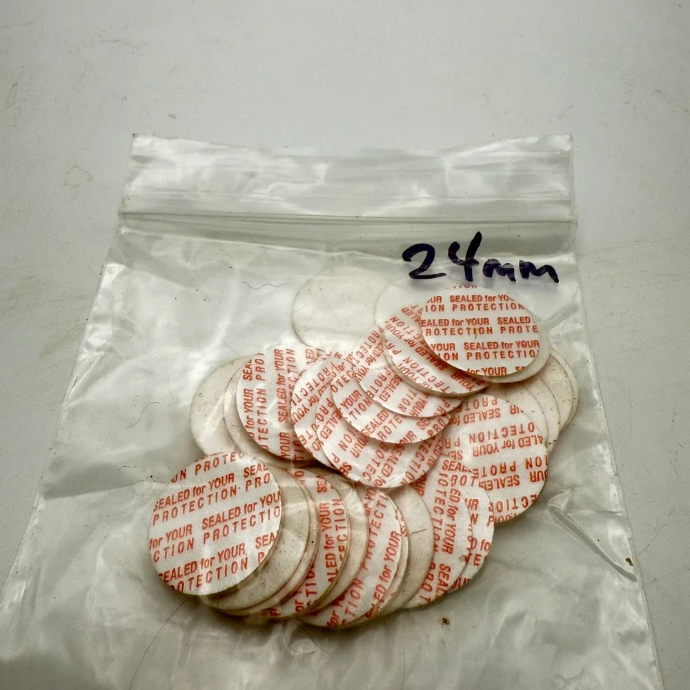 24mm Tamper Evident Seals Security Protection Stickers 50 Count‎ Bag Bulk Lot